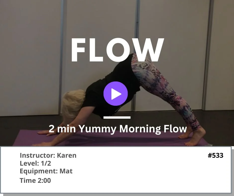 533 Just a 2 minute Yummy Morning flow