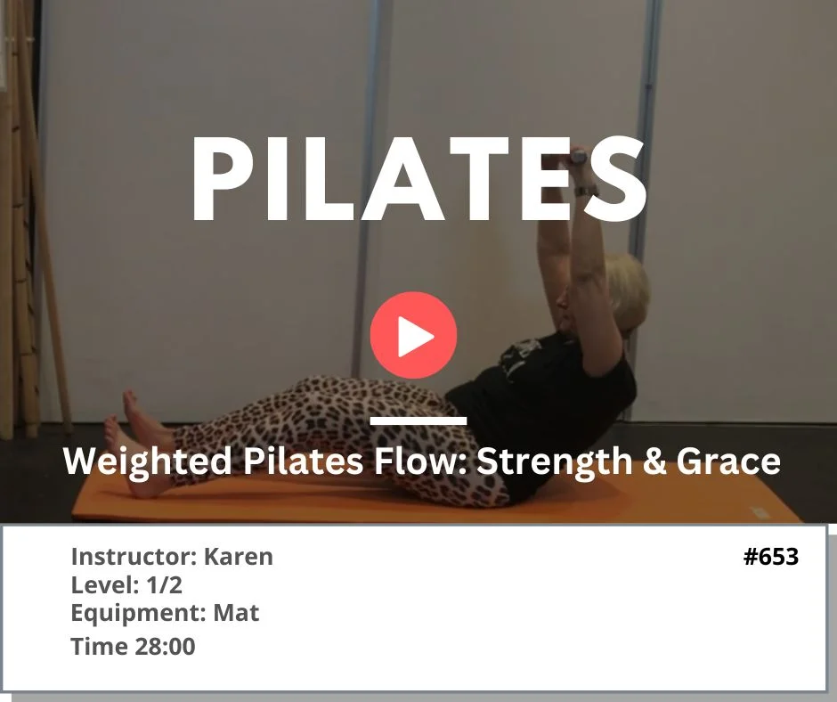 653 Weighted Pilates Flow: Strength & Grace