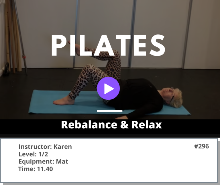 296 Pilates Rebalance and Relax
