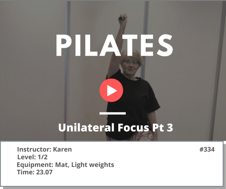 334 Pilates Unilateral Standing Kneeling