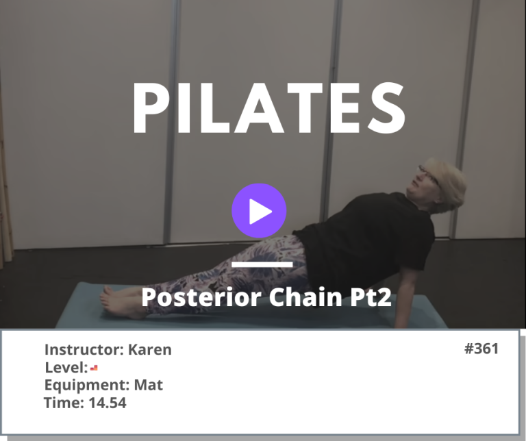 361 Pilates Posterior Chain Pt 2