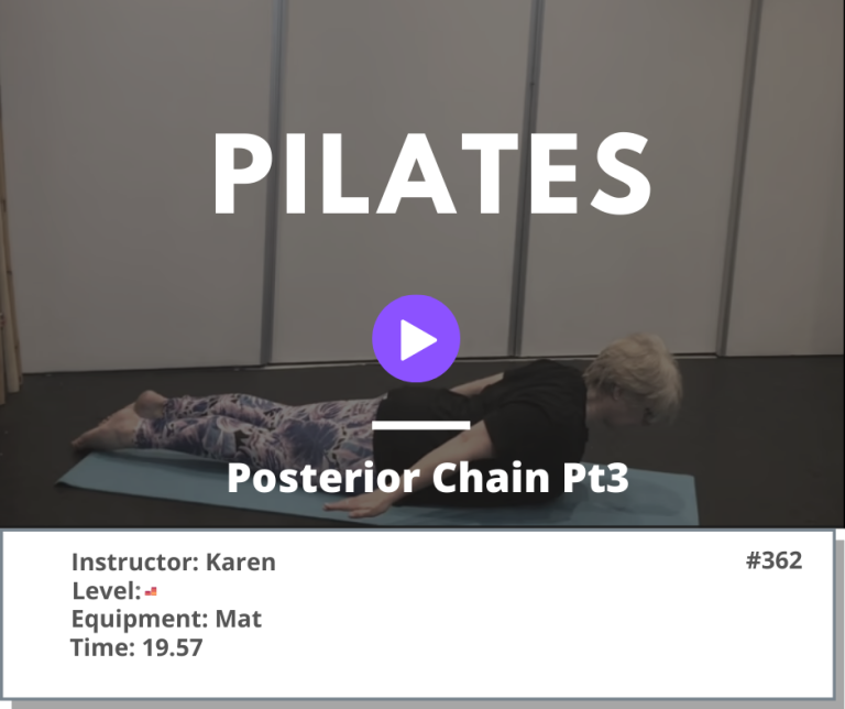 362 Pilates Posterior Chain Pt3