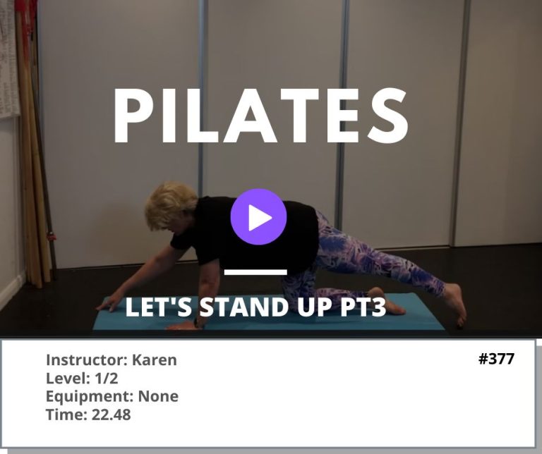377 Pilates Let's Stand Up Pt3