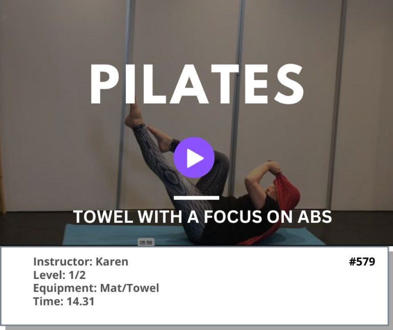 579 Pilates with the Towel and Ab focus