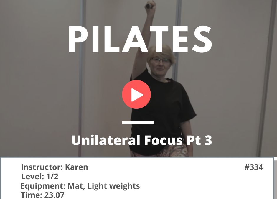 334 Pilates Unilateral Standing Kneeling
