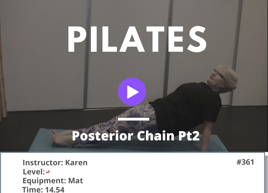 361 Pilates Posterior Chain Pt 2