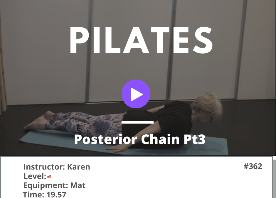 362 Pilates Posterior Chain Pt3